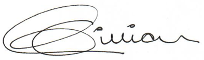 Gillian Keegan Signature