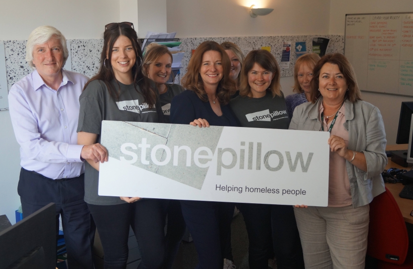Gillian with the Stonepillow team