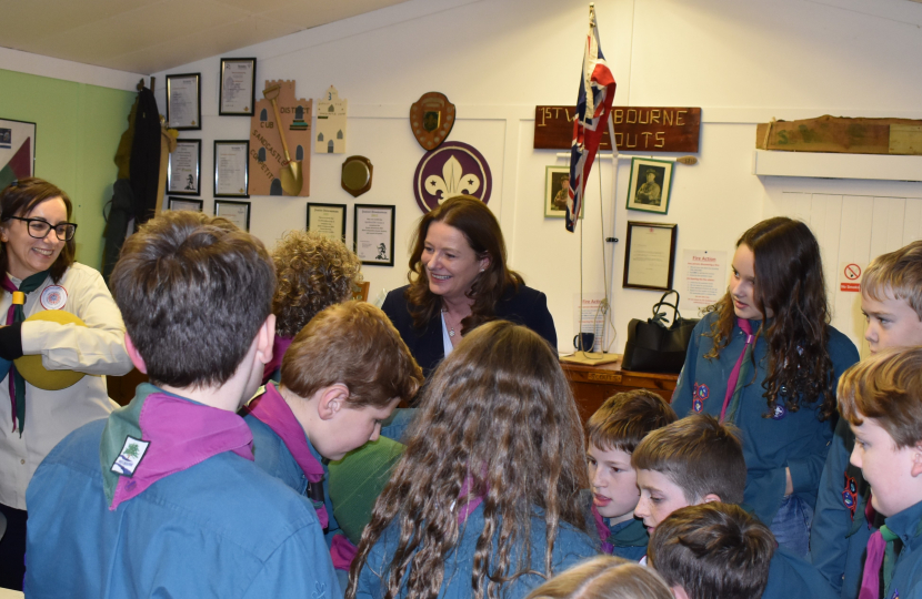 Gillian meets the 1st Westbourne Scouts