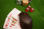 Computer Mouse on Playing Cards