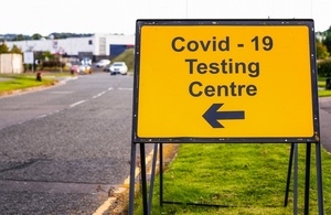 Covid-19 testing sign