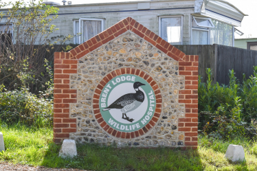 Brent Lodge Entrance with Logo
